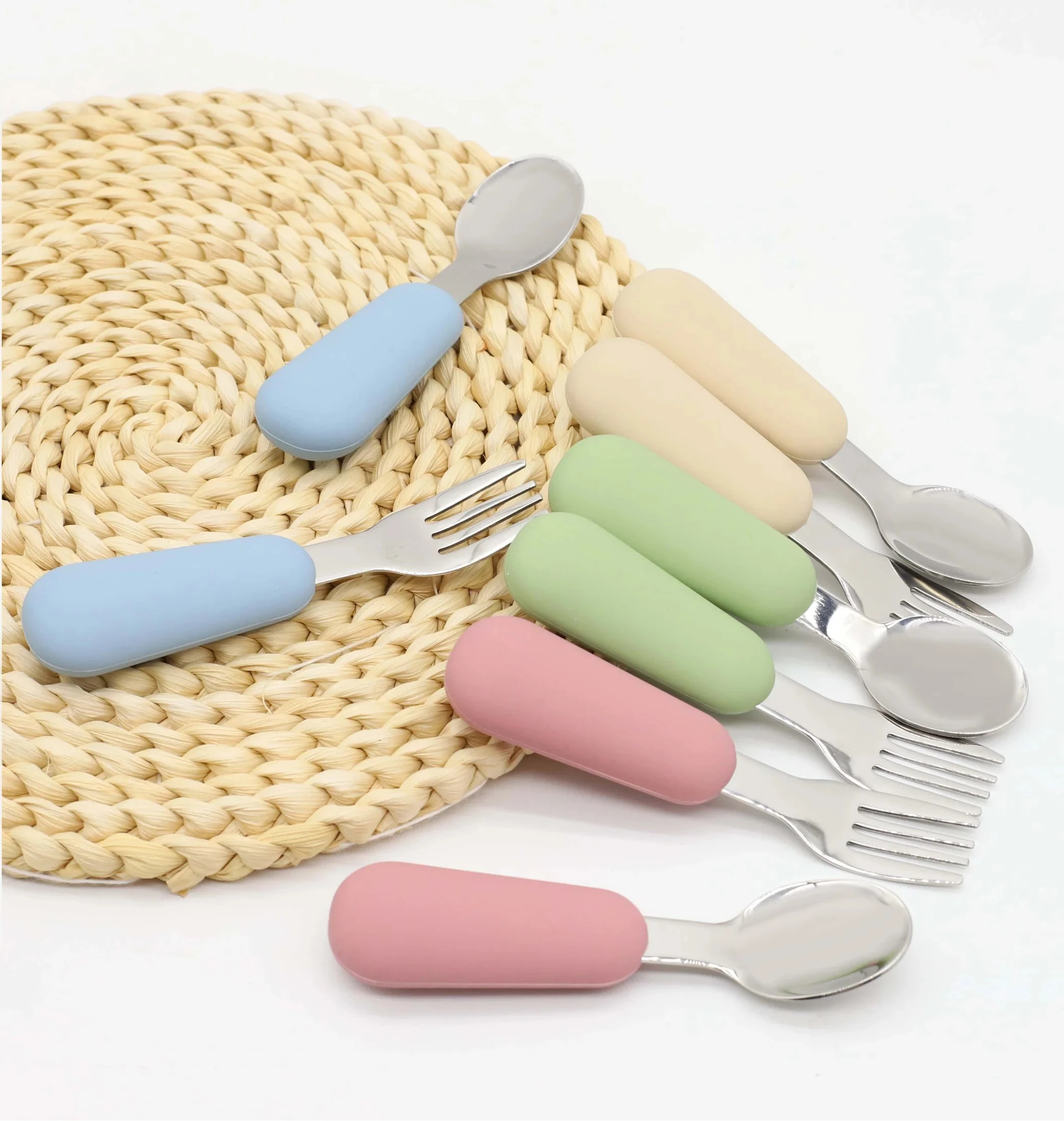 Fourchette et cuillère d'alimentation pour bébé